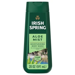 Irish Spring Men's Body Wash Shower Gel, Aloe Mist, 20 Oz, 4 Pack