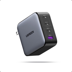 UGREEN 100W USB C Charger, Nexode 4-Port GaN Foldable Compact Fast Laptop Charger Power Adapter for MacBook Pro/Air, iPad Pro, iPhone 16 Pro, Galaxy S25/S24, Steam Deck, Google Pixelbook, and More