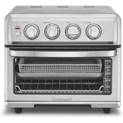 Cuisinart Air Fryer + Convection Toaster Oven, 8-1 Oven with Bake, Grill, Broil & Warm Options, Stainless Steel, TOA-70