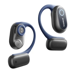 Baseus Open-Ear Headphones, Hi-Res Wireless Audio with LDAC, Rich Bass, Comfortable Silicone Cushion Design, 60H Play, AI Clear Calls, Bluetooth 5.4, IPX4, Open-Ear Earbuds - Bowie MF1
