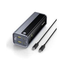 Baseus Laptop Power Bank, 20800mAh 145W Portable Charger with 4 Ports, Digital Display, Fast Charging Battery Pack for Outdoor Work, MacBook, iPhone 16/15/14 Series, Samsung, Dell, Steam Deck and More