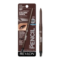 Revlon ColorStay Eyeliner Pencil, Eye Makeup Stocking Stuffers for Women, Built-In Sharpener, Waterproof, Smudgeproof, 202 Black Brown, 0.01 oz (Pack of 1)