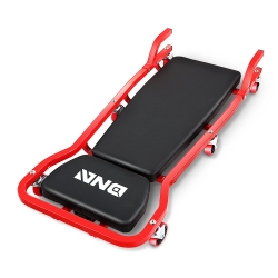 ‎DNA MOTORING TOOLS-00271 Rolling Car Creeper with 3-leves Adjustable Headrest & 6 Casters,300lbs Max Weight Capacity,Red