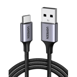 UGREEN USB to USB C Cable, Car Carplay Cable USB A to Type C Cable Fast Charging Braided USB C Cord Compatible with iPhone 16/16 Plus/16 Pro/15, Samsung Galaxy S24/S23, Pixel 8/7, 1.6FT