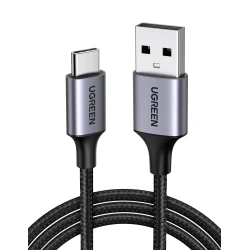 UGREEN USB to USB C Cable, Car Carplay Cable USB A to Type C Cable Fast Charging Braided USB C Cord Compatible with iPhone 16/16 Plus/16 Pro/15, Samsung Galaxy S24/S23, Pixel 8/7, 1.6FT