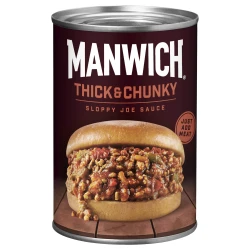 Manwich Sloppy Joe Sauce, Thick and Chunky, Canned Sauce, 15.5 oz