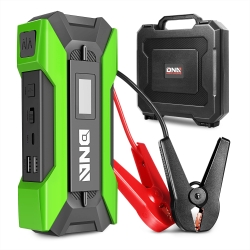 ‎DNA MOTORING TOOLS-00266 12V 1500A 15000 mAh Multi-Function Portable Car Battery Jump Starter for Up to 7.0L Gas & 5.5L Diesel Engine, with Carry Case, Green