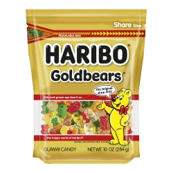 HARIBO Goldbears, Gummi Candy, 10 oz Resealable Bag, Assorted Flavors